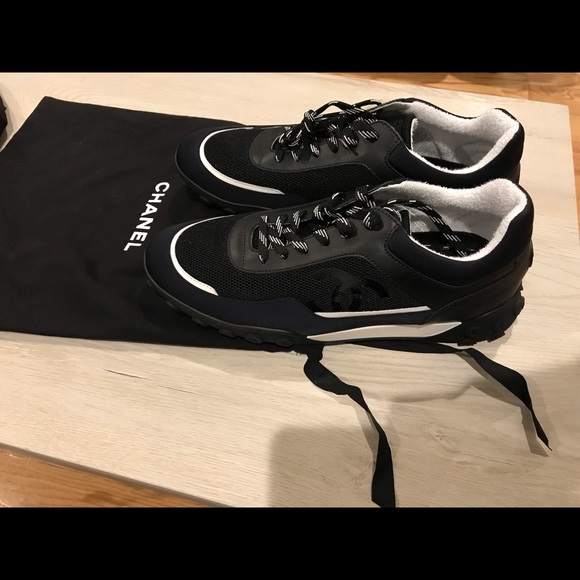 2019 Chanel Mens Sneaker Size 44 - Picture 3 of 8